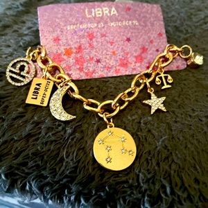 Libra Zodiac Charm Bracelet